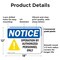 Signmission Operation By Authorized Personnel Only OSHA Notice Sign, Plastic, 18in W x 12in L, 2PK OS-2PACK-NS-P-1218-L-16303 - alternate 2